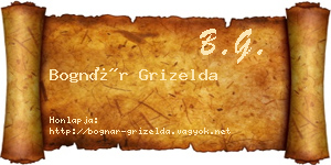 Bognár Grizelda névjegykártya